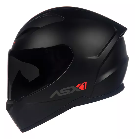 Capacete para moto integral ASX  City  preto fosco tamanho M 