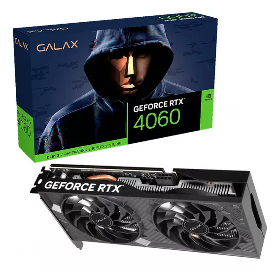 Placa De Vídeo Galax Geforce Rtx 4060 1-click Oc 8gb Gddr6