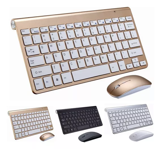 Mini Teclado Portátil Sem Fio E Mouse Conjunto Para Laptop