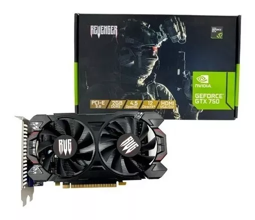 Placa De Vídeo Nvidia Gamer Geforce Gtx 750 Vga/hdmi 2gb