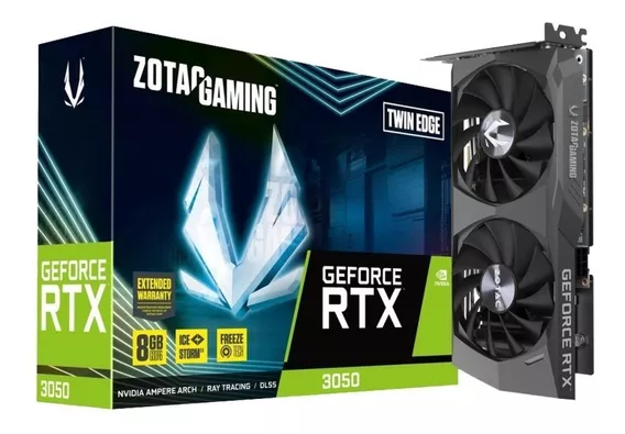 Placa de vídeo Nvidia Zotac  Gaming GeForce RTX 30 Series RTX 3050 ZT-A30500E-10M 8GB