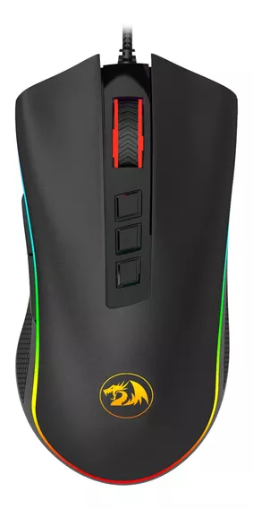 Mouse Gamer Cobra Preto Rgb M711 V2 12400 Dpi Redragon 