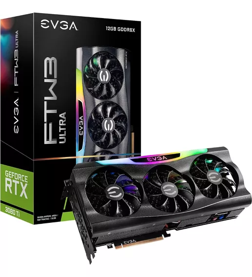 Placa De Vídeo Evga Rtx 3080 Ti Ftw3 Ultra Gaming 12gb Gddr6