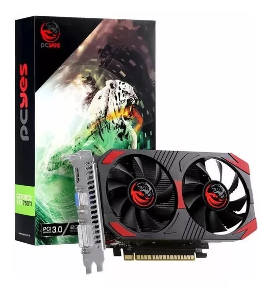 Placa Vídeo 2gb Gddr5 Pcyes Geforce Gtx 750ti G5 128 Bits