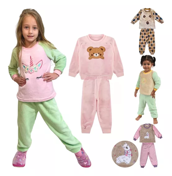 1 Pijama Infantil Inverno Menino Soft Fleece Super Quentinho