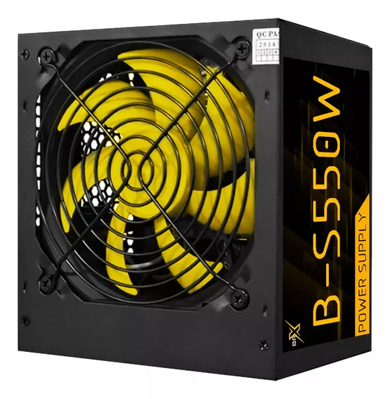 Fonte Brx Atx 550w Automática Bivolt Gamer Cor Preto