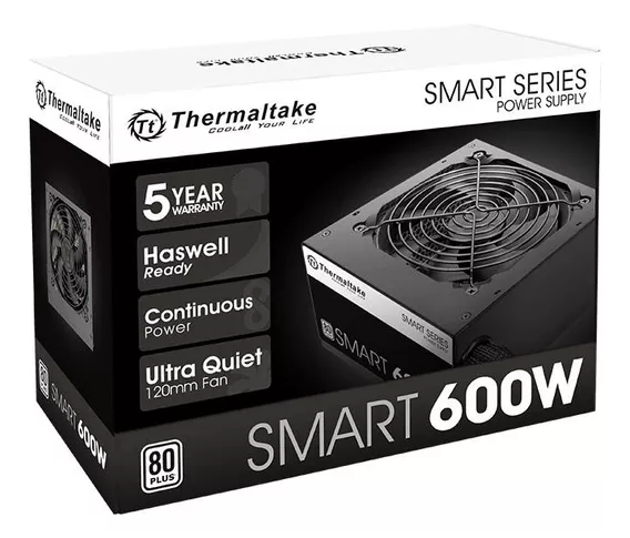 Fonte Thermaltake 600w Smart SPD-0600p 80 Plus Gamer Pc