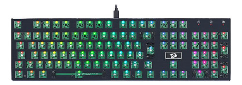 Base De Teclado Redragon Devarajas Barebone Preto Rgb Abnt2 Idioma Português Brasil