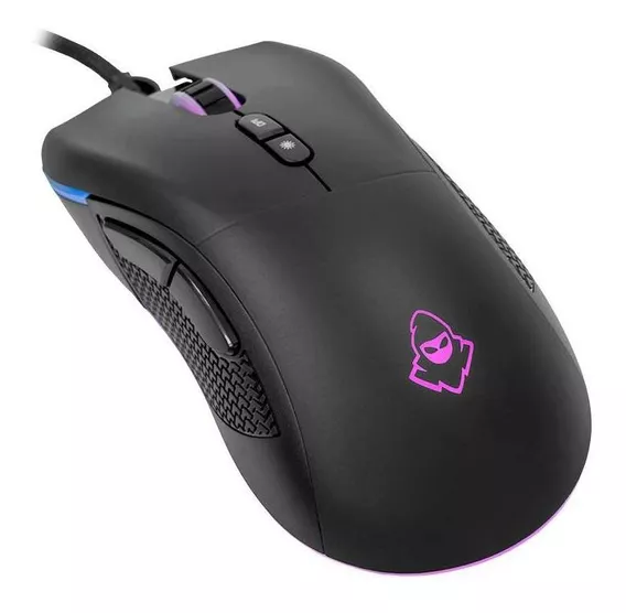 Mouse Gamer Mancer Lead 2 Rgb 12400 Dpi 7 Botões Óptico Usb Cor Preto