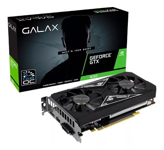 Placa De Vídeo Galax Nvidia Geforce Gtx 1650 Vram 4gb Gddr6