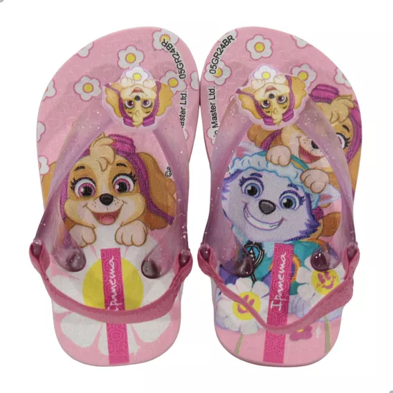 Chinelo Infantil Ipanema Patrulha Canina Dia A Dia Rosa