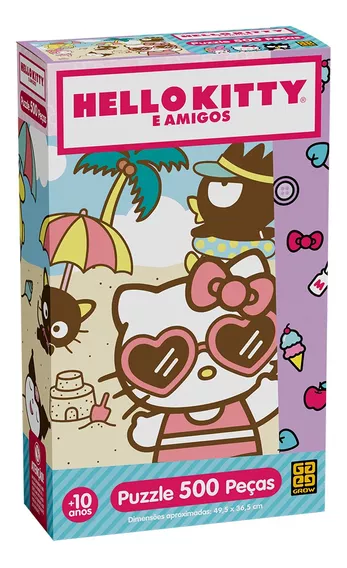 Quebra Cabeças 500pcs Hello Kitty Grow