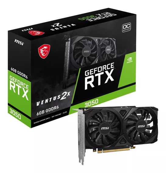 Vga Msi Geforce Nvidia Rtx 3050 Ventus 2x 6 Gb Oc Gddr6