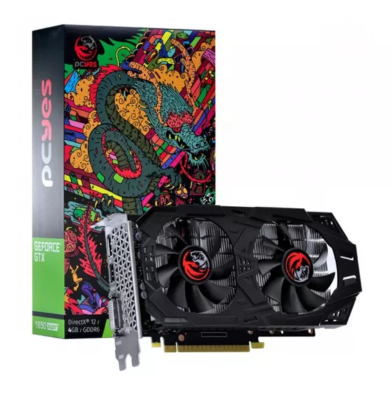 Placa De Vídeo Pcyes Geforce Gtx 1650 Gddr6 4gb