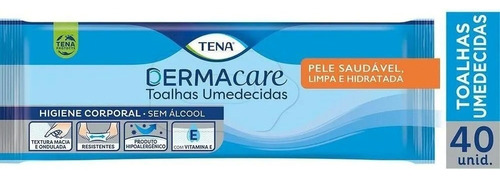 Toalhas Umedecidas Tena Dermacare Leve 40 Pague 30