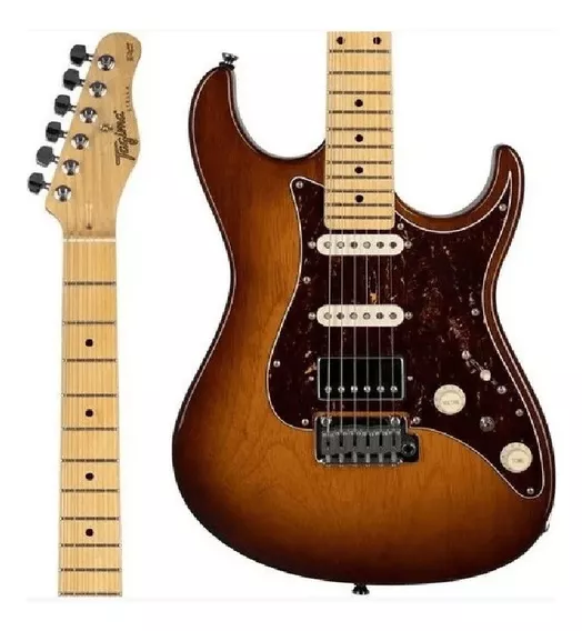 Guitarra Tagima Brazil Stella Honey Burst Pau Marfim Orientação da mão Destro