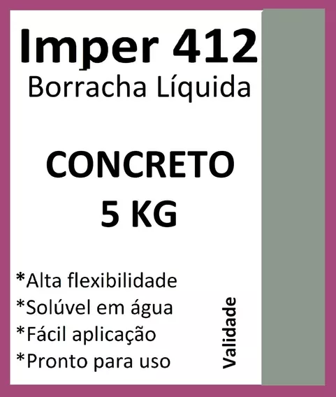 Borracha Liquida Imper412-5 Kg+5 M2 Bidim-impermeabilizante