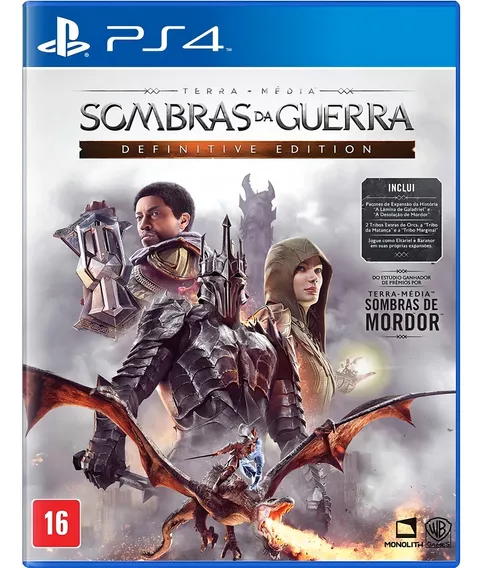 Sombras De Guerra: Edição Definitiva Ps4 Midia Fisica