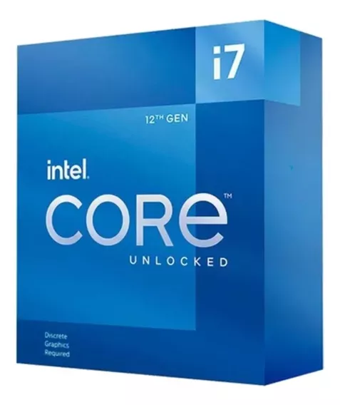 Processador gamer Intel Core I7-12700KF BX8071512700KF  de 12 núcleos e  5GHz de frequência