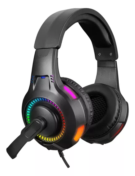 Fone De Ouvido Headset Gamer Led Rgb Pc Computador Videogame