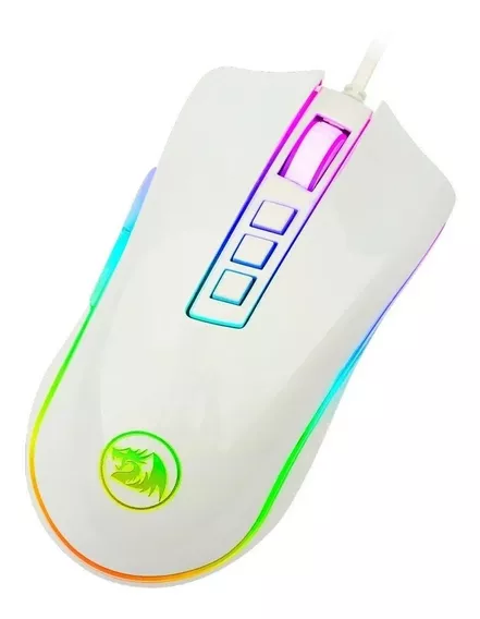 Mouse Gamer Redragon Cobra Branco M711w Rgb Chroma 10000dpi