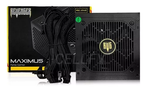 Fonte Alimentação Gamer 750w Bivolt 80plus Bronze Silencioso Cor Preto 110V/220V