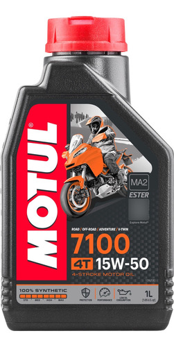 Óleo Lubrificante Motul 7100 15w50 4t 100% Sintético 1 Litro