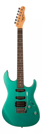 Guitarra elétrica Tagima TW Series TG-510 de  tília metallic surf green com diapasão de madeira técnica