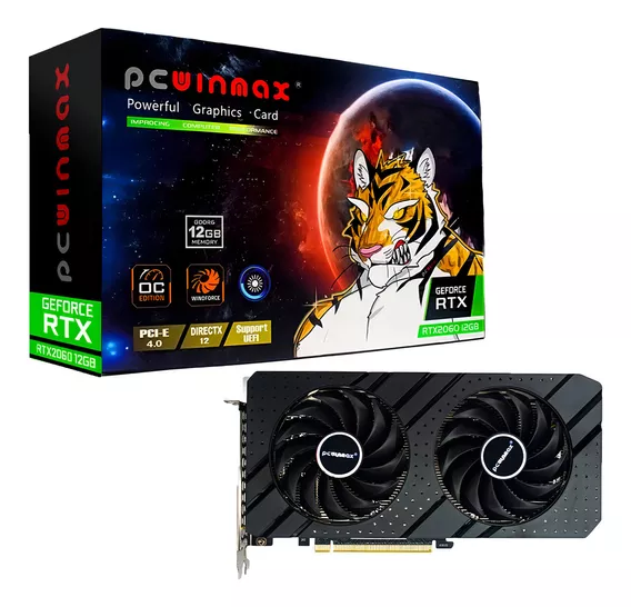 Placa De Vídeo Geforce Rtx 2060 12gb 192bits Gddr6 Directx12