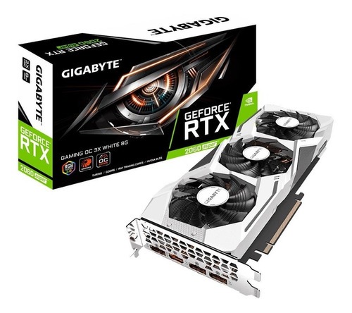 Nvidia Gigabyte Gaming GeForce RTX 20 Series GV-N206SGAMINGOC WHITE-8GD REV2.0 2060