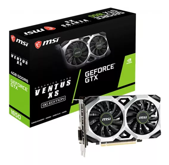 Placa De Vídeo Msi Gtx 1650 Ventus Xs Oc 4gb Gddr6 128bit