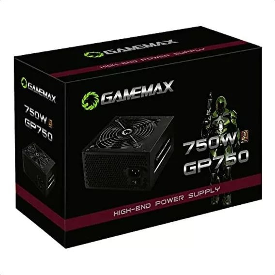 Fonte De Alimentacao 750w Gp750 80 Plus Bronze Gamemax Cor Preto 110V/220V