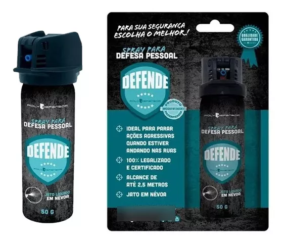 Spray De Defesa Pessoal Em Névoa 50g 