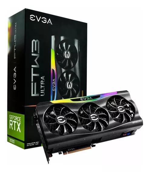 Placa De Vídeo Evga Ftw3 24gb Rtx3090 Gddr6x 24g-p5-3987-kr