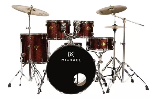 Bateria Michael Dml420 Legacy Acústica Sparkle Winer