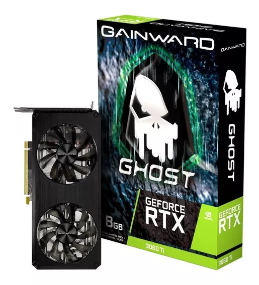 Placa de vídeo RTX 3060 GeForce Nvidia Gainward  Ghost RTX 30 Series Ti - NE6306T019P2-190AB 8GB