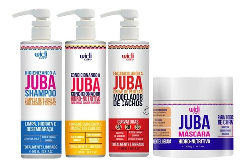 Kit Widi Care Juba Shampoo Cond. Encaracolando Mascara