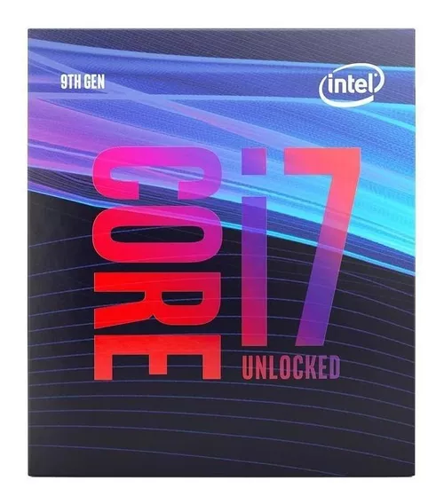 Processador gamer Intel Core i7-9700K BX80684I79700K  de 8 núcleos e  4.9GHz de frequência com gráfica integrada