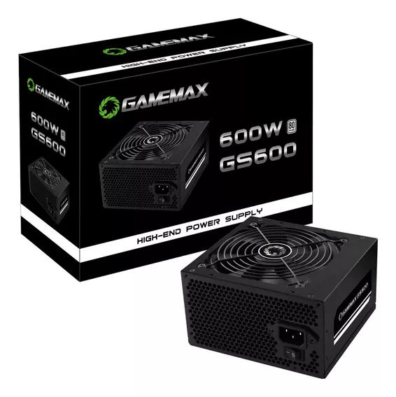 Fonte De Alimentacao 600w Gs600 80 Plus White Gamemax Cor Preto 110V/220V