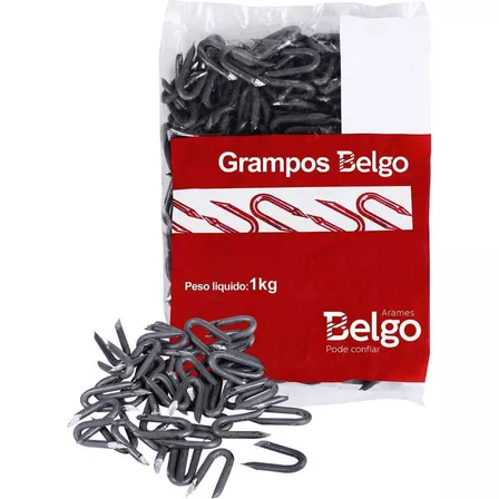 Grampo Galvanizado Para Cercas - 9 X 1  - 1kg Arcelormittal