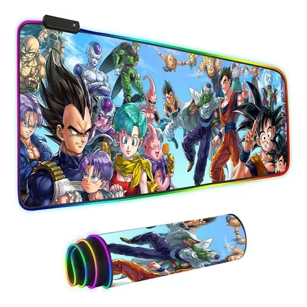 Mouse Pad Iluminado Para Jogos Seven Dragon Ball