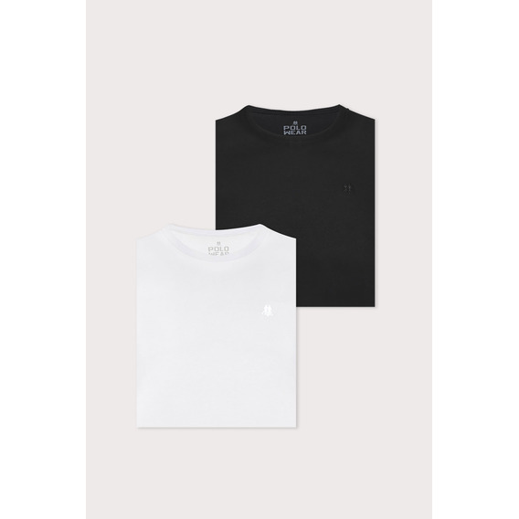 Kit 2 Camisetas Masculinas Básicas Algodão Polo Wear Sortido
