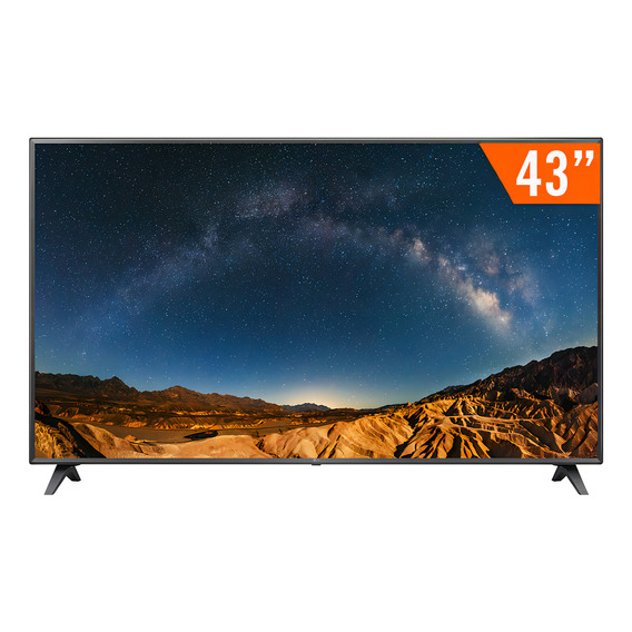 Smart TV LED 43" Ultra HD 4K LG 43UR781C0SA.BWZ Preto ThinQ AI 3 HDMI 2 USB Wi-Fi Bluetooth HDR10