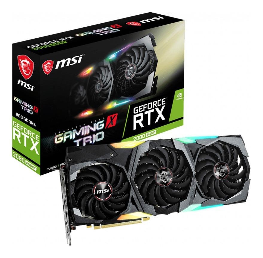 Nvidia MSI Gaming X Trio GeForce RTX 20 Series RTX 2080 SUPER GEFORCE RTX 2080 SUPER GAMING X TRIO