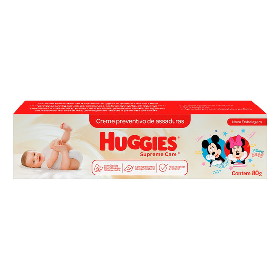 Creme Preventivo de Assaduras Huggies Supreme Care Caixa 80g