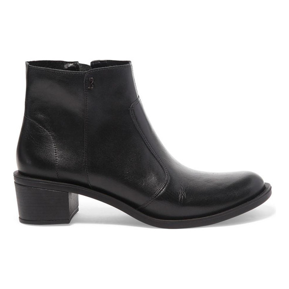 Bota Couro Premium Preto Salto Médio Santa Lollla