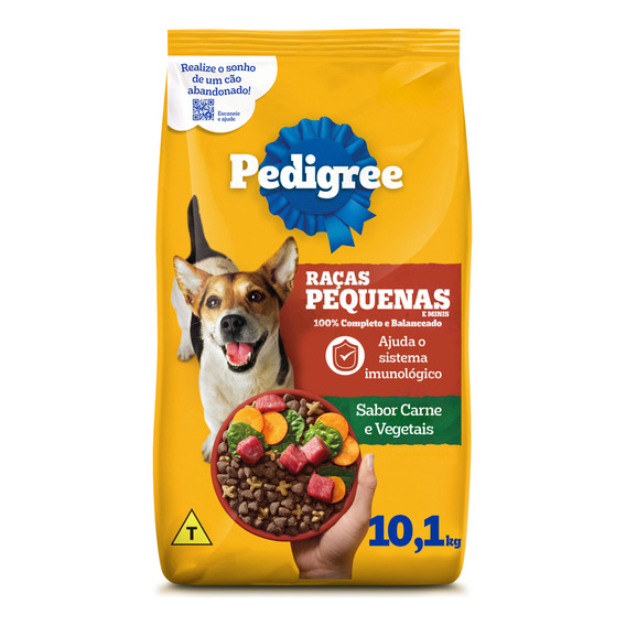 Ração Pedigree Cães Adultos Raças Pequenas E Minis 10,1 Kg