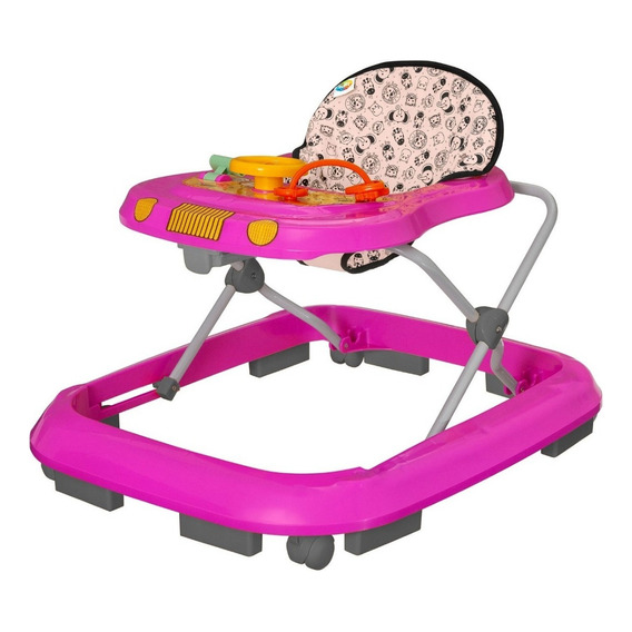 Andador Infantil Musical Tutti Baby Safari Rosa