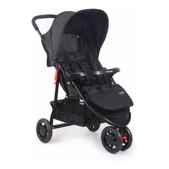 Carrinho de bebê 3 rodas Voyage Delta KDD6788 preto