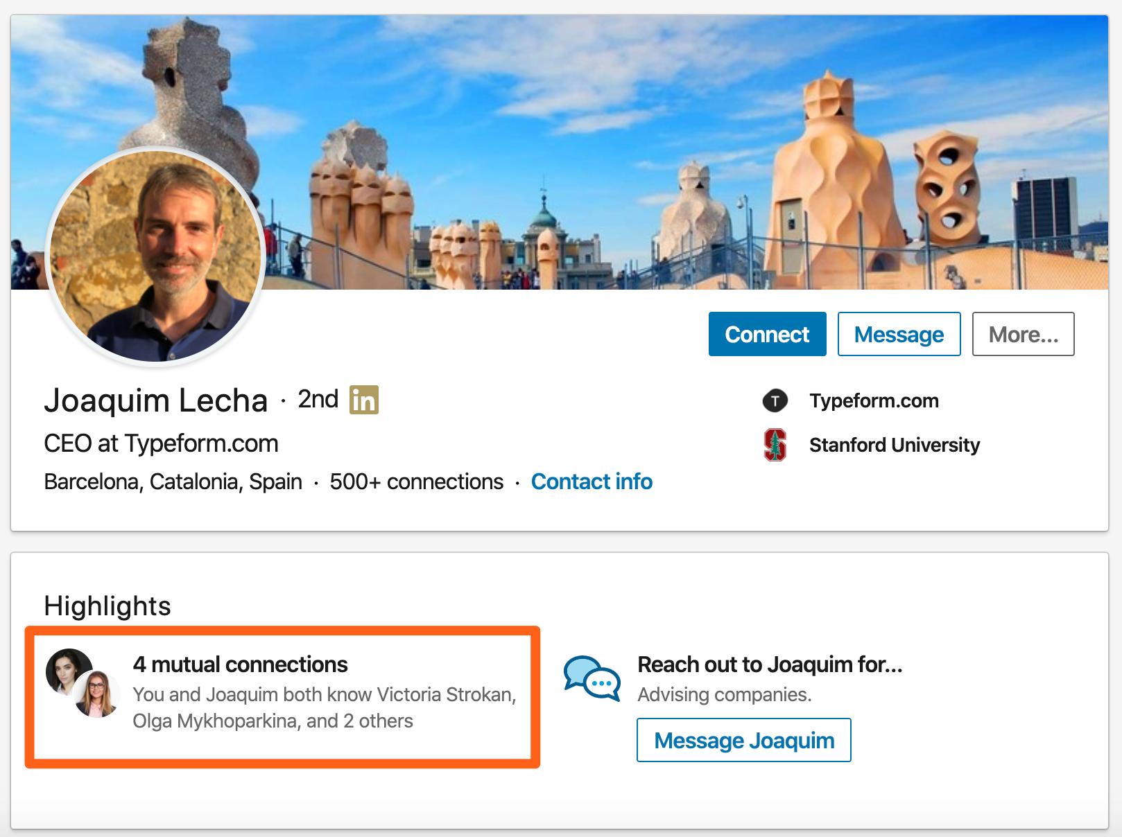 Get someone's email address from LinkedIn